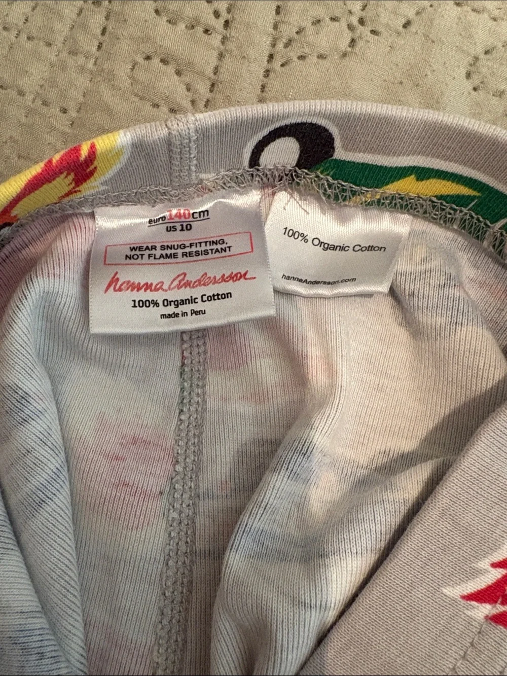 Hanna Anderson Kids Red-Trim Car Print Pajama Set - Multicolor Cars